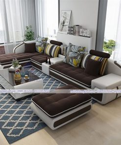 Sofa nỉ cho phòng khách rộng giá hủy diệt