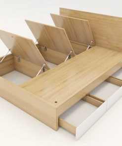 Giường ngủ 1.6m gỗ đa năng nhiều ngăn đồ giá rẻ