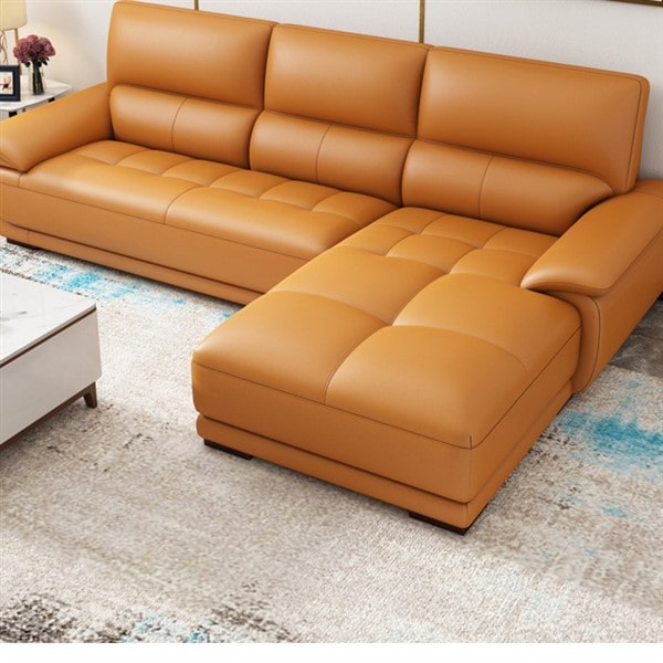 Sofa da chữ L - SFDK46