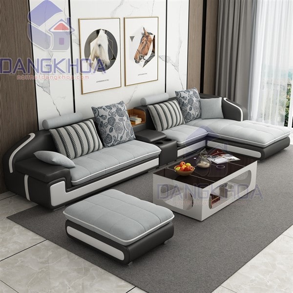 Sofa nỉ cho phòng khách rộng - SFDK43