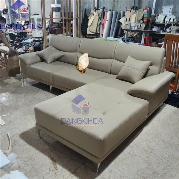 Xưởng sản xuất ghế sofa da chữ L – SFDK54
