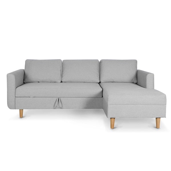Sofa bed thông minh màu ghi lông chuột - SGDK02