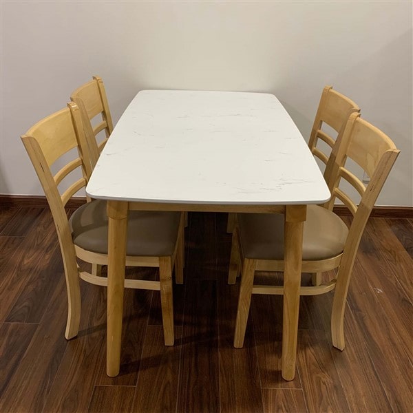 Bộ bàn ăn 4 ghế mặt giả đá - BADK40