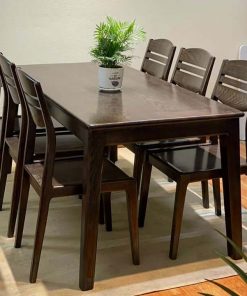 Bộ bàn ăn 6 ghế gỗ sồi - BADK39
