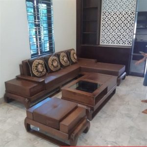 Bộ Sofa chữ L gỗ sồi - SFDK100