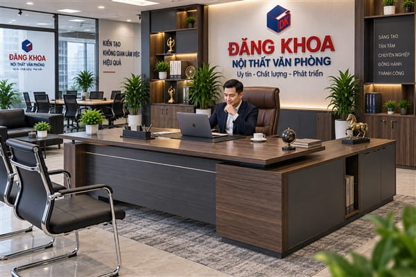 Ảnh:Bàn làm việc giám đốc chữ L đẹp và đẳng cấp cho lãnh đạo