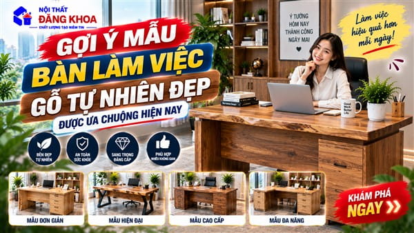 Ảnh: Kiểm tra độ dày mặt bàn và kết cấu chân bàn