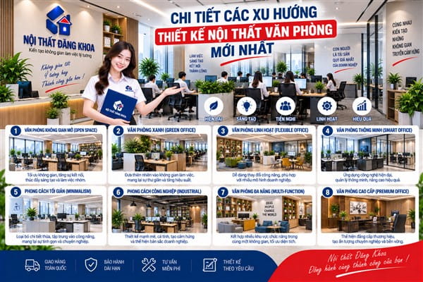 Ảnh: Bố trí cụm bàn làm việc giúp nhân viên dễ dàng tương tác