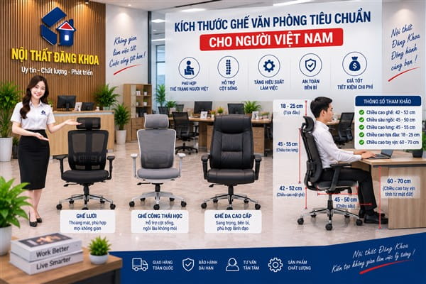 Ảnh: Chiều cao lưng ghế