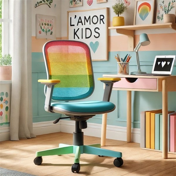 Ghế lưng lưới công thái học L’amor Kids