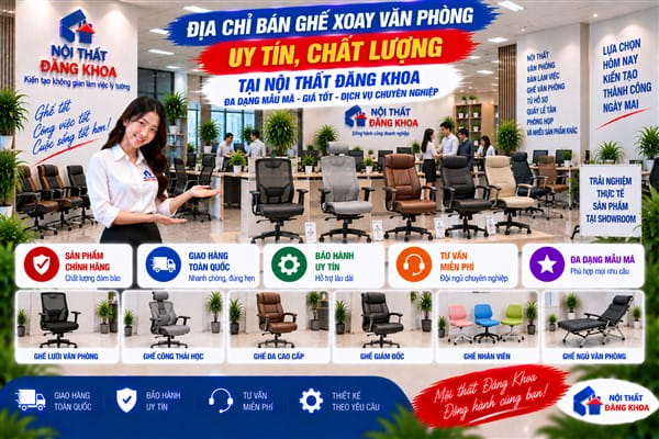 Ảnh: Địa chỉ bán ghế xoay văn phòng uy tín, chất lượng