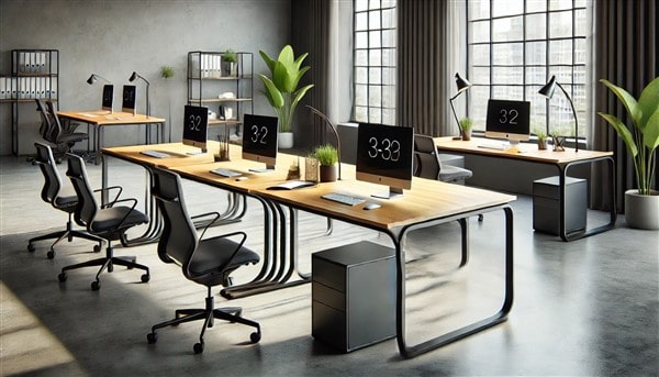 Giao bàn làm việc giá rẻ chân chữ U – Giải pháp nội thất hiện đại, tiện nghi cho mọi văn phòng