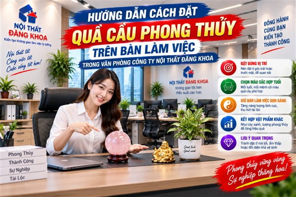 Ảnh: Tạo cảm giác chỉn chu cho bàn làm việc giám đốc