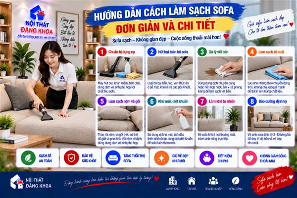 Ảnh: Phân loại chất liệu sofa