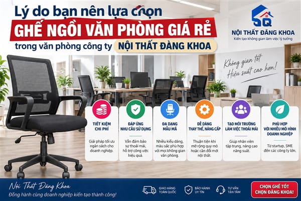 Ảnh: Mua ghế văn phòng số lượng lớn để tối ưu đơn giá