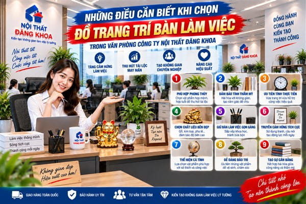 Ảnh: Những điều cần biết khi chọn đồ trang trí bàn làm việc