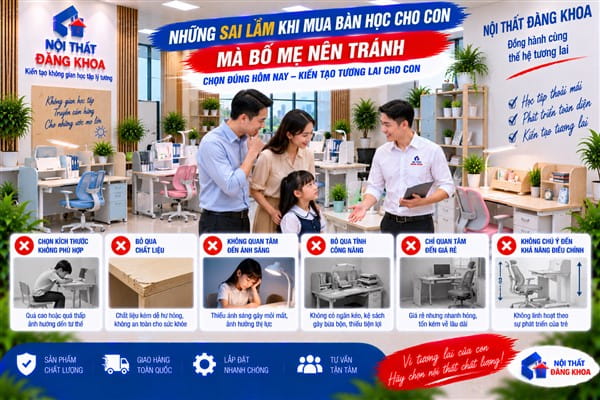 Ảnh: Những Sai Lầm Khi Mua Bàn Học Cho Con Mà Bố Mẹ Nên Tránh