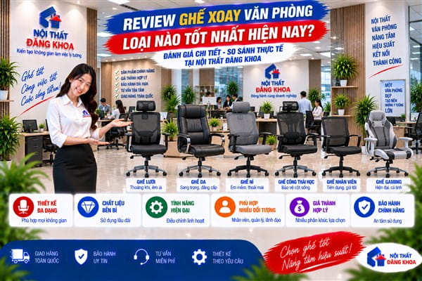 Ảnh: Chọn ghế xoay có kích thước phù hợp với vóc dáng người dùng
