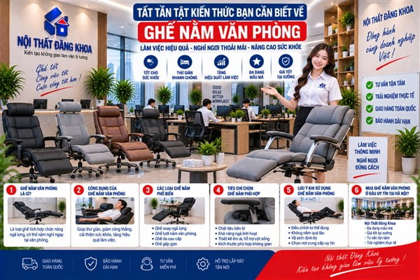 Ảnh: Lợi ích khi sử dụng ghế nằm văn phòng