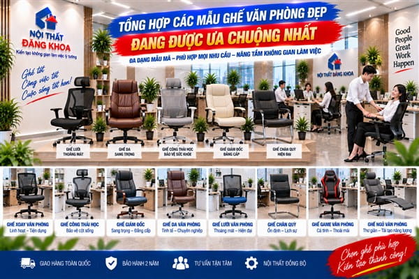 Ảnh: Ghế xoay lưới có khả năng nâng hạ chiều cao