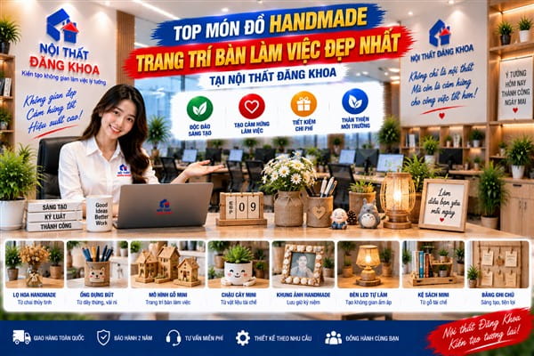 Ảnh: Top món đồ handmade trang trí bàn làm việc đẹp nhất