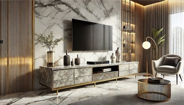 11+ Mẫu kệ tivi mặt đá đẹp, hiện đại, giá rẻ