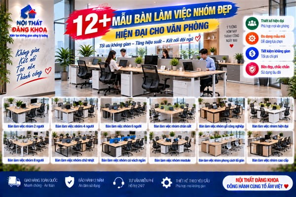 Ảnh: Bàn làm việc 2 người hỗ trợ quá trình trao đổi công việc