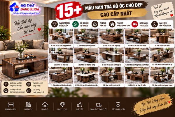 Ảnh: Chọn kích thước bàn trà cân đối với sofa