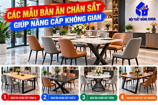 Ảnh: Tại sao bàn ăn chân sắt được ưa chuộng?