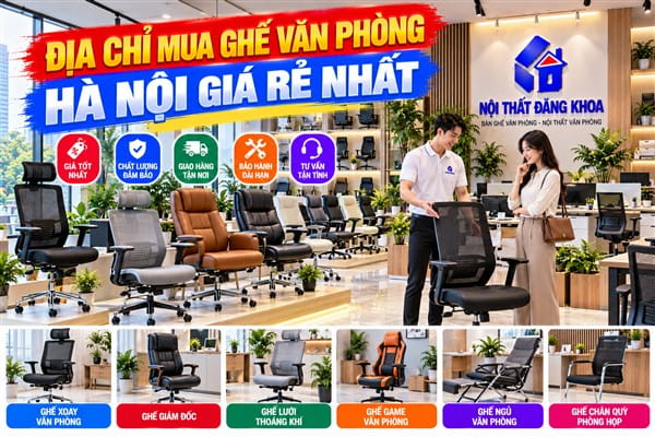 Ảnh: Ghế văn phòng giá rẻ vẫn đáp ứng tốt nhu cầu sử dụng cơ bản