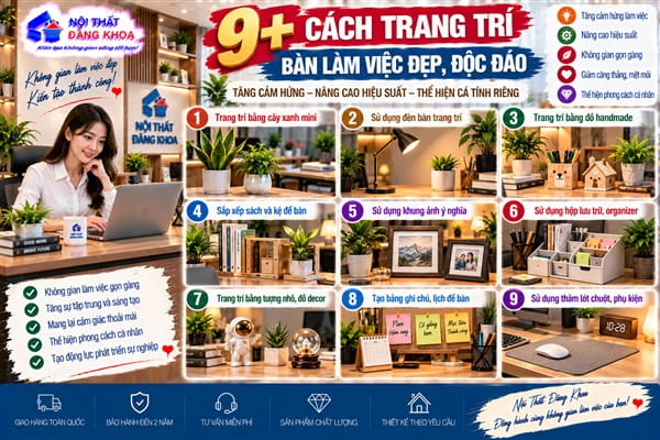 Ảnh: Tại sao nên trang trí bàn làm việc?