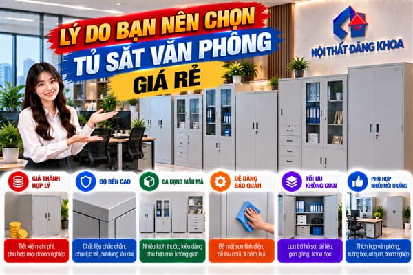 Ảnh: Tại sao chọn tủ sắt văn phòng giá rẻ lại được quan tâm?
