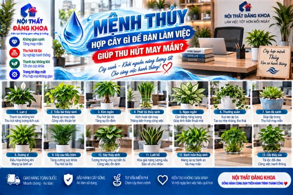 Ảnh: Cây Kim Tiền mini tạo điểm nhấn xanh cho bàn làm việc