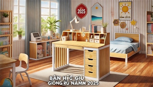 Top 15+ mẫu bàn học gỗ công nghiệp đẹp, giá rẻ nhất năm 2025