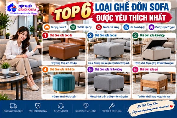 Ảnh: Ghế đôn sofa tròn sở hữu thiết kế mềm mại và hiện đại