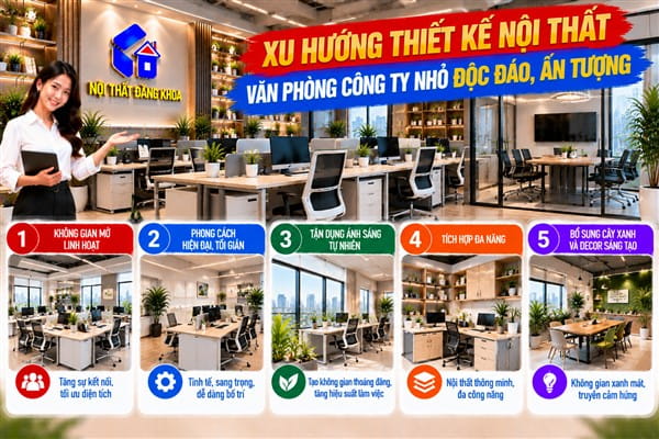 Ảnh: Tại sao thiết kế nội thất văn phòng công ty nhỏ lại quan trọng?