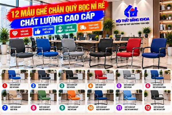 Ảnh: Ghế chân quỳ bọc nỉ mang đến cảm giác ngồi êm ái và dễ chịu