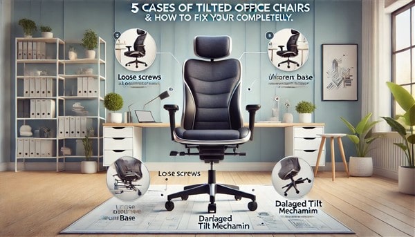 5 Trường Hợp Ghế Xoay Bị Nghiêng & Cách Khắc Phục Triệt Để