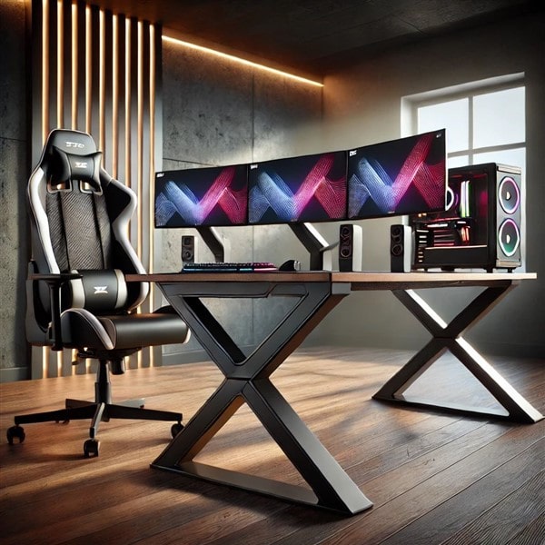 Bàn 1m Khung Sắt Chữ Z Kiểu “Gaming”