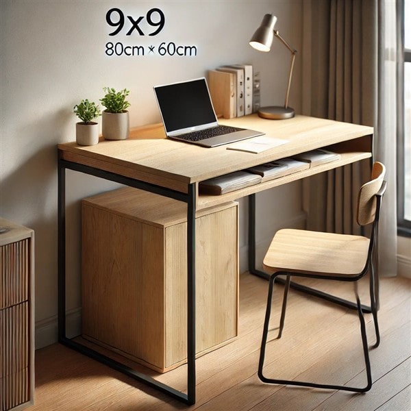 Bàn Làm Việc Gỗ Công Nghiệp Phủ Melamine 80×60