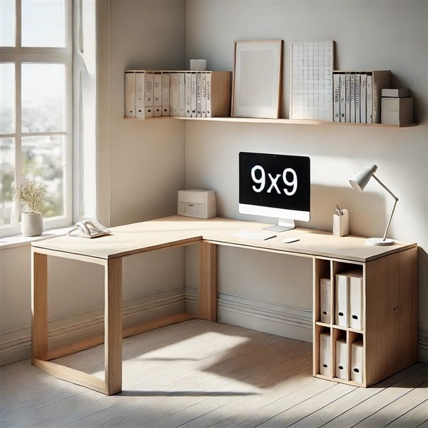 Bàn Làm Việc MDF Chữ L Tận Dụng Góc Phòng