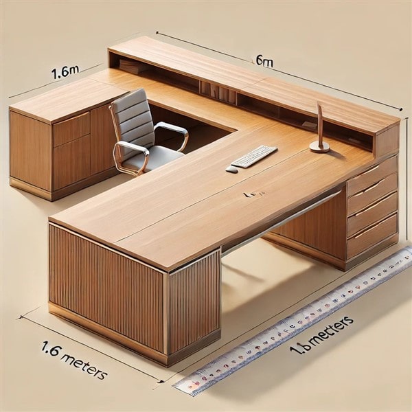 Bàn giám đốc 1m6 gỗ công nghiệp phủ Melamine