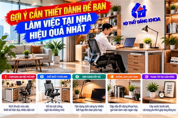 Ảnh: Gợi ý cần thiết dành để bạn làm việc tại nhà hiệu quả nhất