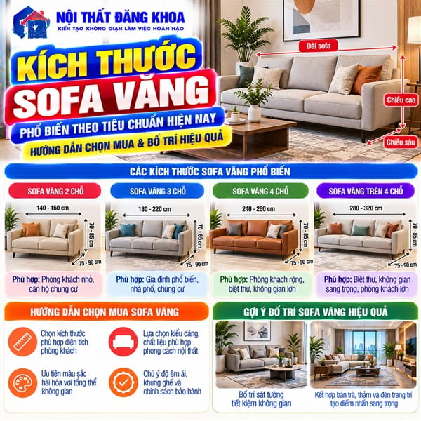 KÍCH THƯỚC SOFA VĂNG PHỔ BIẾN THEO TIÊU CHUẨN HIỆN NAY HƯỚNG DẪN CHỌN MUA & BỐ TRÍ HIỆU QUẢ.