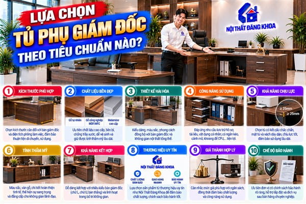 Ảnh: Tủ phụ giám đốc giúp tăng diện tích lưu trữ hồ sơ và tài liệu