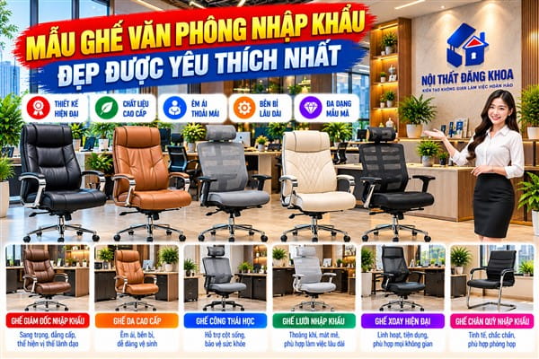 Ảnh: Tại sao ghế văn phòng nhập khẩu ngày càng được ưa chuộng?