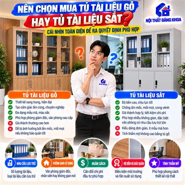 Tại sao cần lựa chọn tủ tài liệu kỹ trước khi mua?