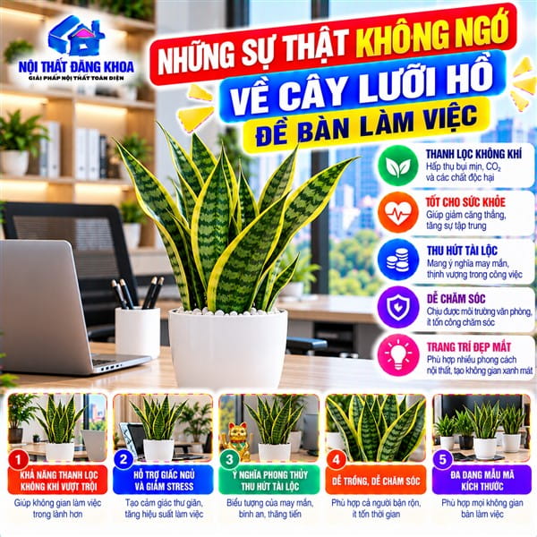 NHỮNG SỰ THẬT KHÔNG NGỜ VỀ CÂY LƯỠI HỔ ĐỂ BÀN LÀM VIỆC