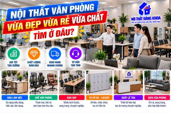 Ảnh: Bàn ghế văn phòng đẹp giá rẻ đáp ứng nhu cầu làm việc hằng ngày