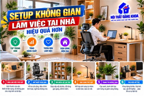 Ảnh: Ghế văn phòng tại nhà phù hợp giúp duy trì tư thế ngồi thoải mái